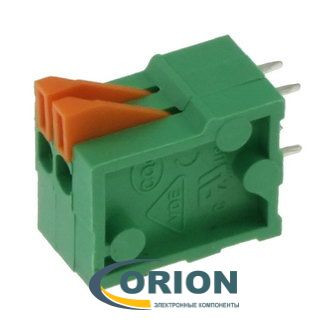 Клеммник нажимной безвинтовой 2 контакта DG141V-2.54-02P-14-00A[H] 2.54mm DEGSON
