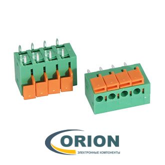 Клеммник нажимной безвинтовой 4 контакта DG142V-5.08-04P-14-00A[H] 5.08mm DEGSON