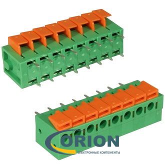 Клеммник нажимной безвинтовой 8 контактов DG142V-5.08-08P-14-00A[H] 5.08mm DEGSON