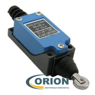 Переключатель, выключатель KZ-8112 (TZ-8112) Al+Zinc (1NO+1NC) 250V 5A с горизонтальным нажимным роликом