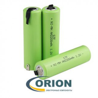 Аккумулятор R6/AA 1.2V 2200mАh NiMh с пластинчатыми выводами