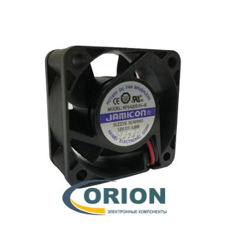 Вентилятор  40х40х20mm DC 12V 0.13A 1.6W (скольжения) JAMICON KF0420S1H-R с гибким отводом 200мм 2 pin