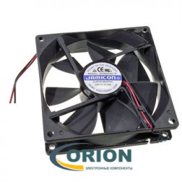 Вентилятор  92х92х25mm DC 24V 0.19A (скольжения) JAMICON JF0925S2H-R с гибким отводом 300мм 2 pin