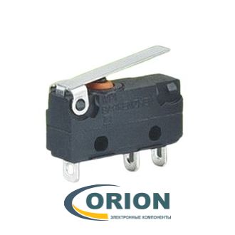 Микропереключатель WP1-2S1-11-111 (M12) ON-(ON) 250V 5A рычажного типа
