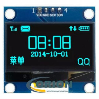 Дисплей 1.30" OLED 128X64 4P синий