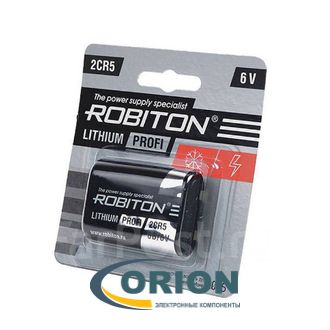 Батарейка 2CR5 6V 1300mAh Robiton 45х17х34мм