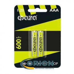 Аккумулятор R03/AAA 1.2V 600mАh NiMh ФАЗА [2 штуки]
