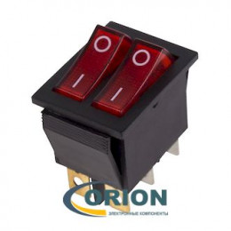Переключатель, выключатель RWB-511 = SC-797 2-ON-OFF 250V 16A 6 pin (красный)