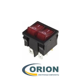 Переключатель, выключатель RWB-305 ON-OFF 250V 6A 6 pin (красный)