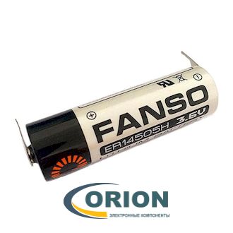 Батарейка ER14505H/2PT 3.6V 2600mAh Li FANSO 2 pin пластинчатые выводы