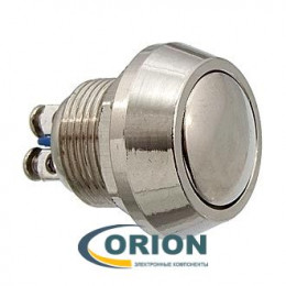 Кнопка QN12-A3 (PBS-28B D-12 mm) OFF-(ON) 250V 2A IP65 (купол/винт)