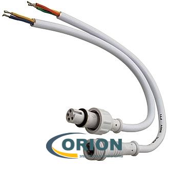 4pin WP L=40 D=13мм 4*0.3мм2 IP68 белый