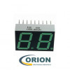 Индикатор цифровой 0.56" (14.2мм) двухразрядный HDSP-5621 (Green) ОА