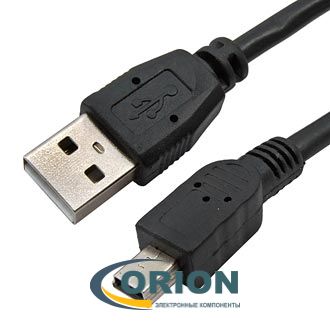 Шнур USB A штекер - USB mini-B(5P) штекер 1.8м (v2.0) SCZ
