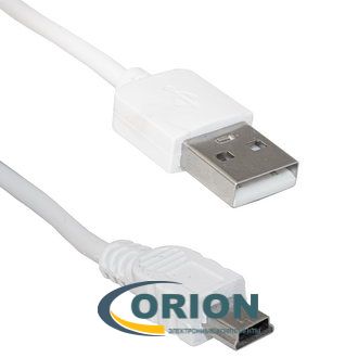 Шнур USB A штекер - USB mini-B(5P) штекер 1.8м (v2.0) RUICHI белый