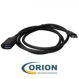Переходник USB Type-C штекер - USB A гнездо с кабелем 1.0м (v3.0)