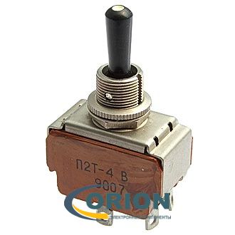 Тумблер П2Т-4В ON-OFF-(ON) 250V 6A светящаяся ручка