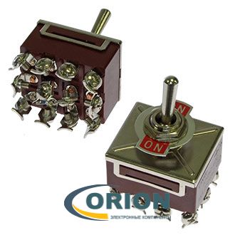 Тумблер KN3(B)-402(A) 4xON-ON 250V 5A