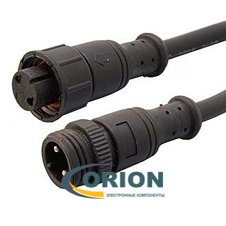 2pin BLHK16-2PB D=16мм IP67 черный