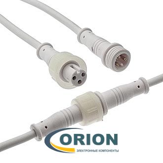 3pin BLHK12-3PW D=12мм IP67 белый