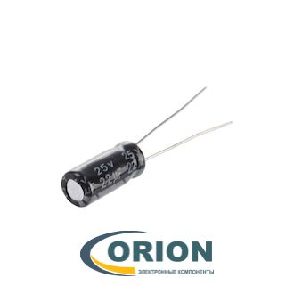 Конденсатор     22uf  25V BURNON (+105C) KL 5х11