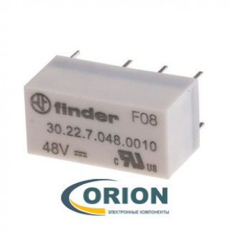 Реле 30.22.7.048.0010 48VDC 2A 2C FINDER