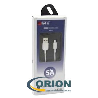 Шнур USB A штекер - USB micro-B(5P) штекер 1.0м (v2.0) 5A SS222 SZX