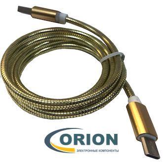 Шнур USB A штекер - USB Type-C штекер 1.0м металл