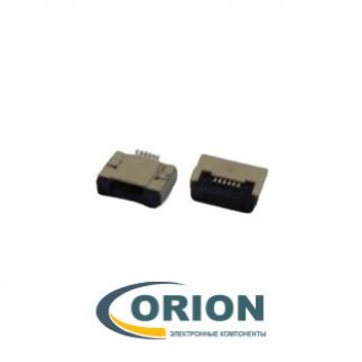 FFC/FPC ZIF-06 Гнездо 6 контакта угловое 0.5мм, крышка-прижим, нижний контакт, SMD/SMT