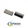 FFC/FPC ZIF-14 Гнездо 14 контакта угловое 0.5мм, крышка-прижим, нижний контакт, SMD/SMT