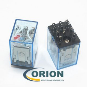 Реле MY3N-J 12VDC 5A 3C GANGKOO (Mark: HH53P) с индикатором