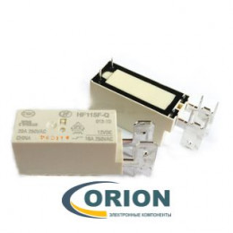 Реле HF115F-Q-012-1H 12VDC 20A 1C HONGFA