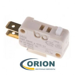 Микропереключатель D48X ON-(ON) 250V 21(8)A кнопочный 3 pin