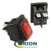 Переключатель, выключатель SB091-12V IP65 ON-OFF 22x30mm 12V 15/16A (красный)