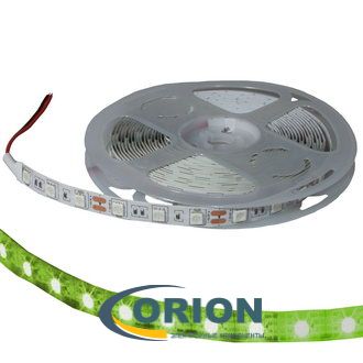 Светодиодная лента 5050 зеленая GREEN 60LED/м 8мм IP33 12V 1 метр