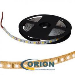 Светодиодная лента 5050 белая теплая W-WHITE 60LED/м 8мм IP33 12V 1 метр