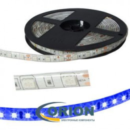 Светодиодная лента герметичная 5050 синяя BLUE 60LED/м 10мм IP65 12V 1 метр