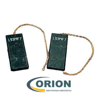 Щетки угольные 5x12.5x35 L93MF7 контакт из центра (комплект 2шт)