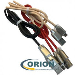 Шнур USB A штекер - USB micro-B(5P) штекер 1.0м (v2.0) SH0081-V8 XJ цветной