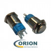 Кнопка QN16-F1 220V зеленая подсветка ON-ON 250V 3A IP65 (выступающая плоская/клеммы)