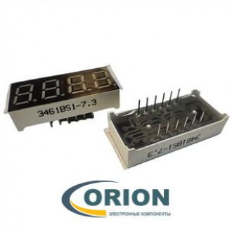 Индикатор цифровой 0.36" (9.2мм) четырехразрядный 3461BS1-7.3 (Red) ОА