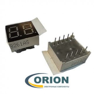 Индикатор цифровой 0.36" (9.2мм) двухразрядный 3261AS (Red) ОК