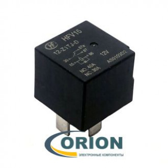 Реле HFV15 12-Z1TJ-D 12VDC 40A 1C HONGFA с диодом