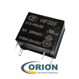 Реле HF32F/012-HSLQ3 12VDC 8A 1C HONGFA