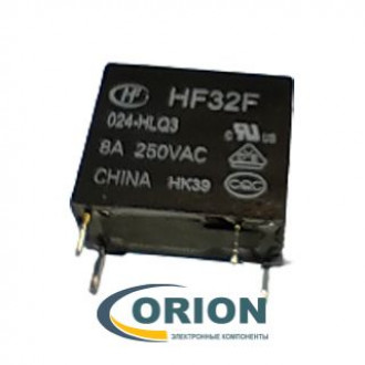 Реле HF32F/024-HSLQ3 24VDC 8A 1C HONGFA