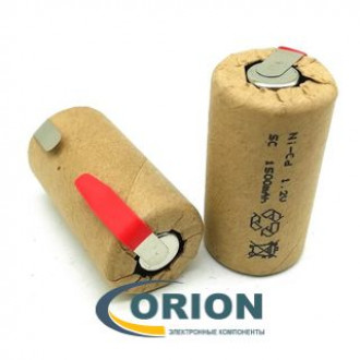 Аккумулятор SC ME-1500SC/HP 1.2V 1500mAh NiCd 23x42мм пластинчатые выводы