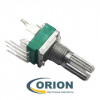 Резистор переменный   100ком  RK097N 0,033Вт [LOG] L-15 вертикальный короткий вал (Mark: A100K)
