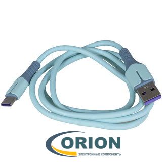 Шнур USB A штекер - USB Type-C штекер 1.0м RUICHI blue
