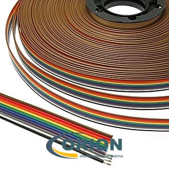 Шлейф RC-10 Color 22AWG медный шаг 1.7мм