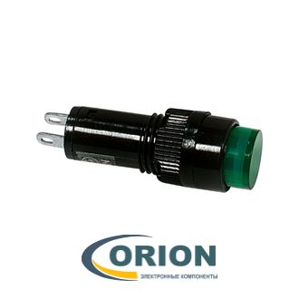 Лампа индикаторная 12V RWE-504 d=10мм зеленая